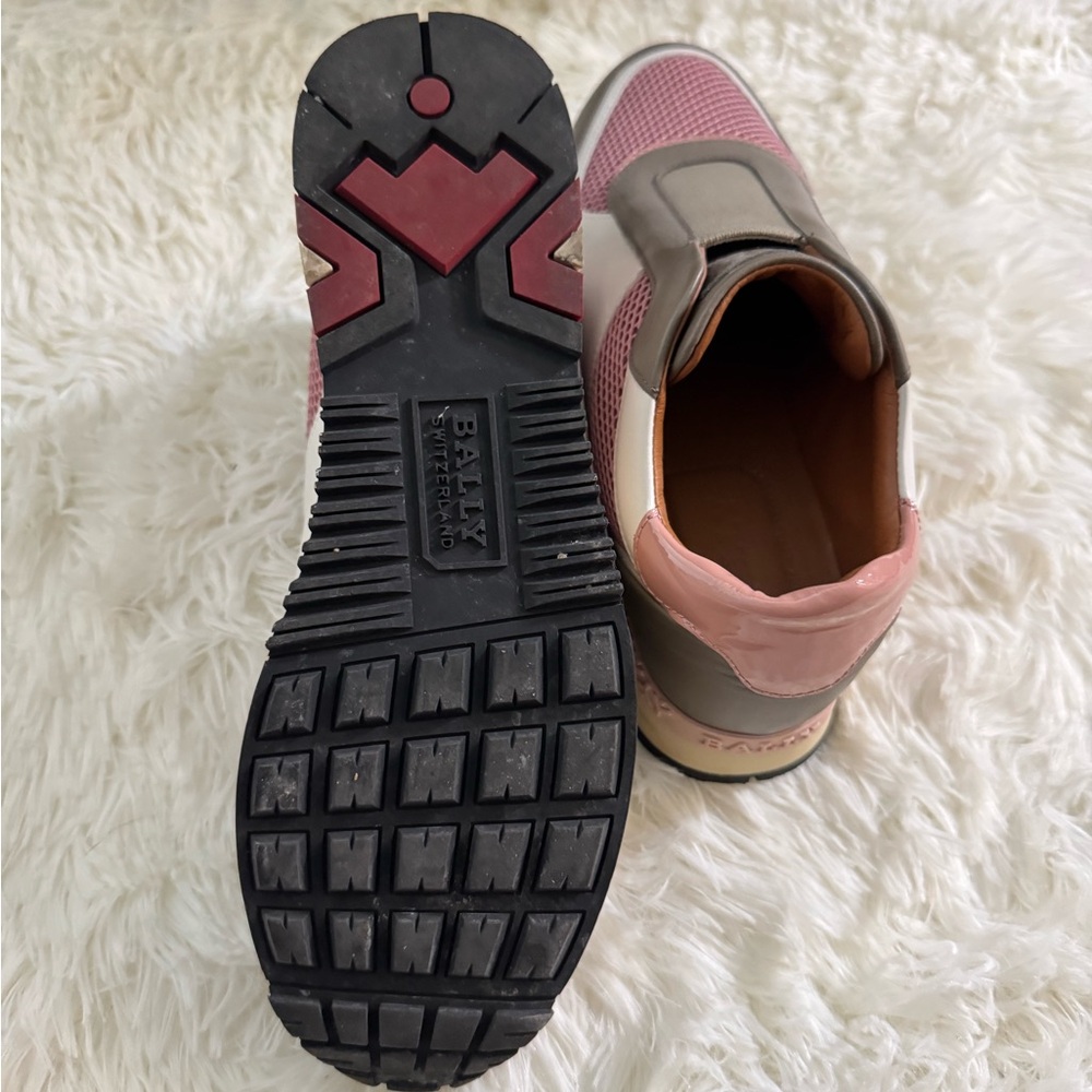 Bally Pink and Gray Athletic Shoes